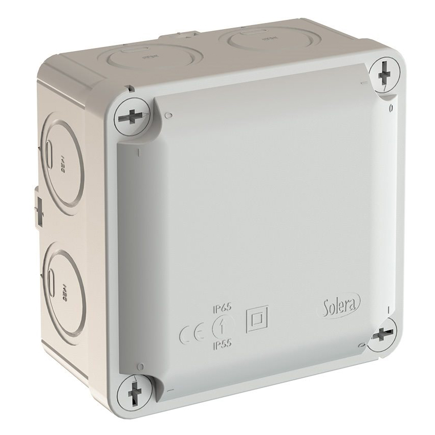 WUB 1 110 x 110 x 60mm IP65 Grey Junction box [Single]